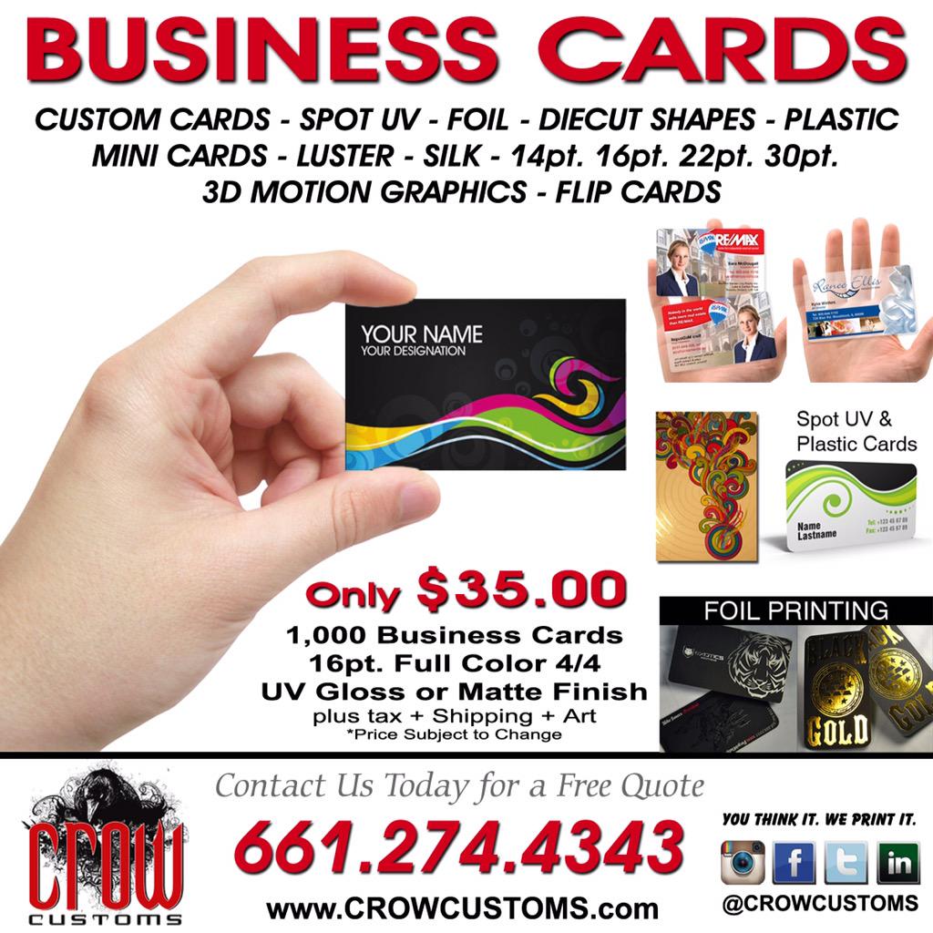 crowcustoms's tweet photo. #businesscards #Flyers #foilprint #uvgloss #art #clubflyer #losangeles #California #vegan #ecofriendly #soyink #print http://t.co/7E1tg4Q3EW