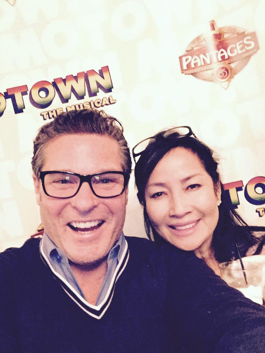 Curt and Pham party at the Pantages watching MOTOWN #bestmusicever#awesomeshow!!