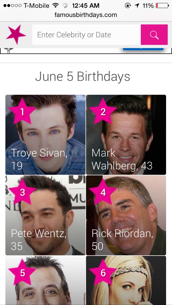 Happy bday to mark wahlberg too 