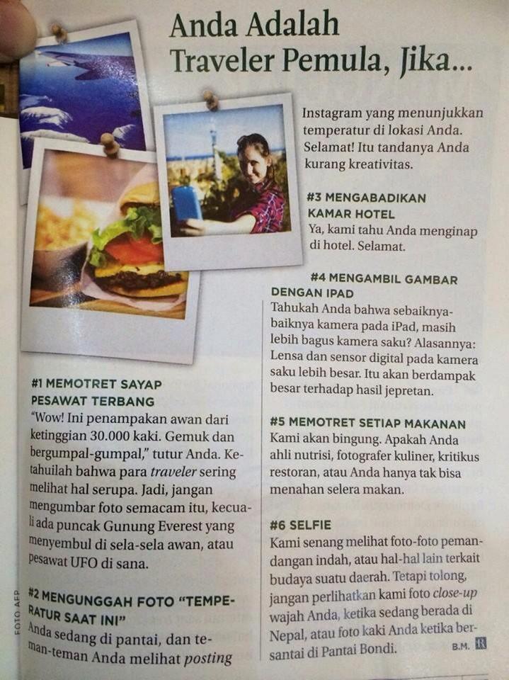 Bukan yg punya akun Instagramnya yg kurang kreatif, ini mah emang yang nulis aja kurang piknik &amp; super resek. Yeee!