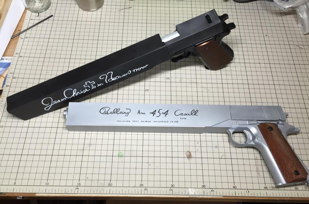 未組み立て.ディスプレイモデルアニメ版「アーカードの銃」 【未