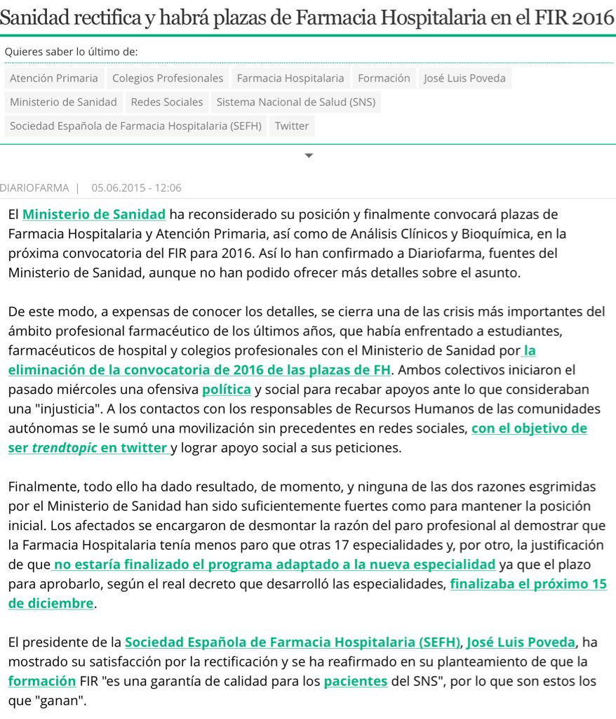 NoInvisibles's tweet photo. Urgente!
@Sanidadgob rectifica
convocará plazas #FIR2016
#SiVaASerFIR
Bien!!
http://t.co/2r7yZNAYPJ
Vía @diariofarma http://t.co/ZgNRCWZZQn
