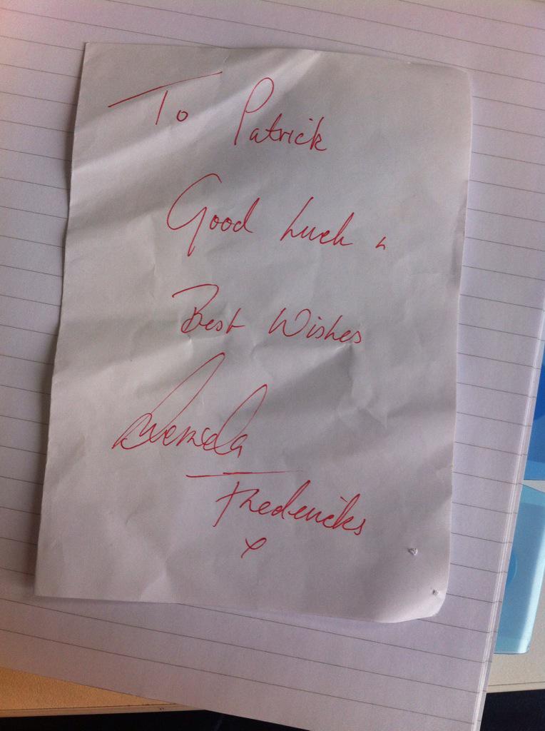 PatrickANorton's tweet photo. This has made my day! Thank you so much @LucindaFred #inspiration #hotlegend xx http://t.co/kC5qDvLThn