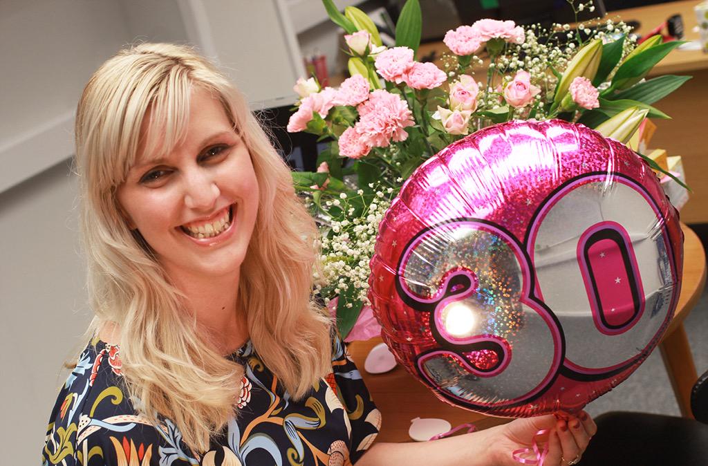 Promofix's tweet photo. Happy 30th #Birthday to #Promofix Founder Kathryn - we hope you have a great day from everyone here at Promofix http://t.co/DPBoolwcny