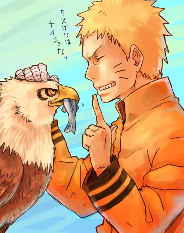 Meimei در توییتر Naruto外伝2話より サスケの鷹と仲良くなっているナルト サスケにナイショでご褒美のお魚あげてたり って緊急事態か あのコマってどっちがアナログだなーって言ってるのかな シカマル ナルトを七代目として初めて描いた Http T Co Gzmkhci0lr