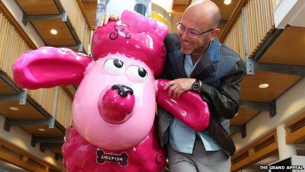 BBCBristol's tweet photo. Shaun the Sheep sculptures unveiled ... including BAGPUSS! http://t.co/zPeWXMtsqU http://t.co/Jl2yS7gjjz