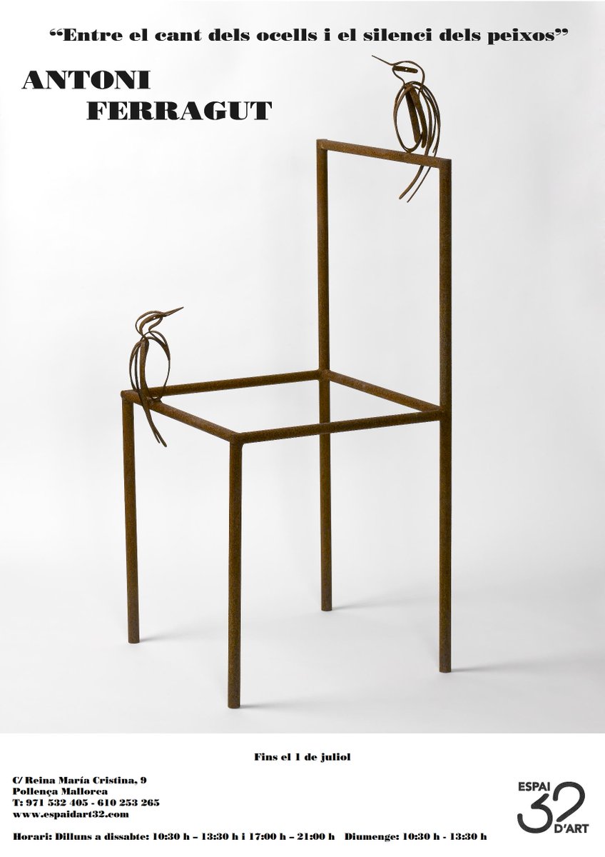 Avui inauguració de l'exposició d'ANTONI FERRAGUT  “Entre el cant dels ocells i el silenci dels peixos ” a les 20,00h