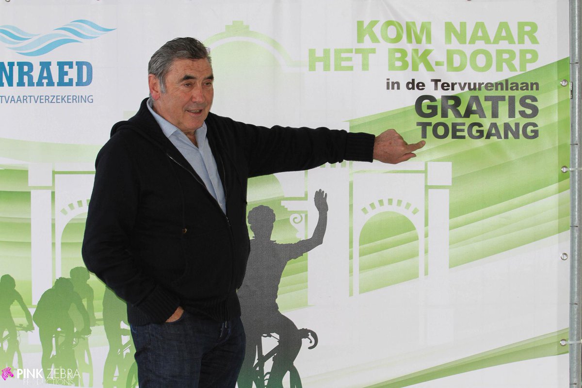 mariovanrossum's tweet image. Peter vh  BK15 #Tervuren E.MERCKX wijst erop dat de toegang tot het publieksdorp gratis is @BKtervuren @VisitTervuren