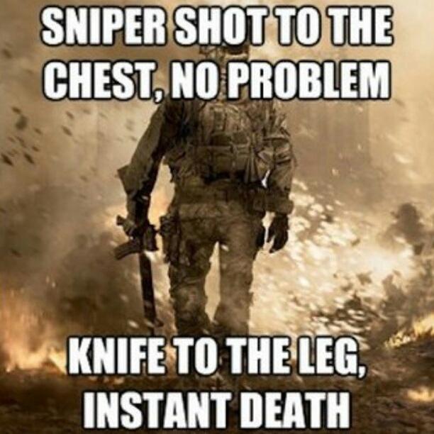 gamebelike's tweet photo. More Call of Duty Logic! 😕 http://t.co/LIwjNivocg