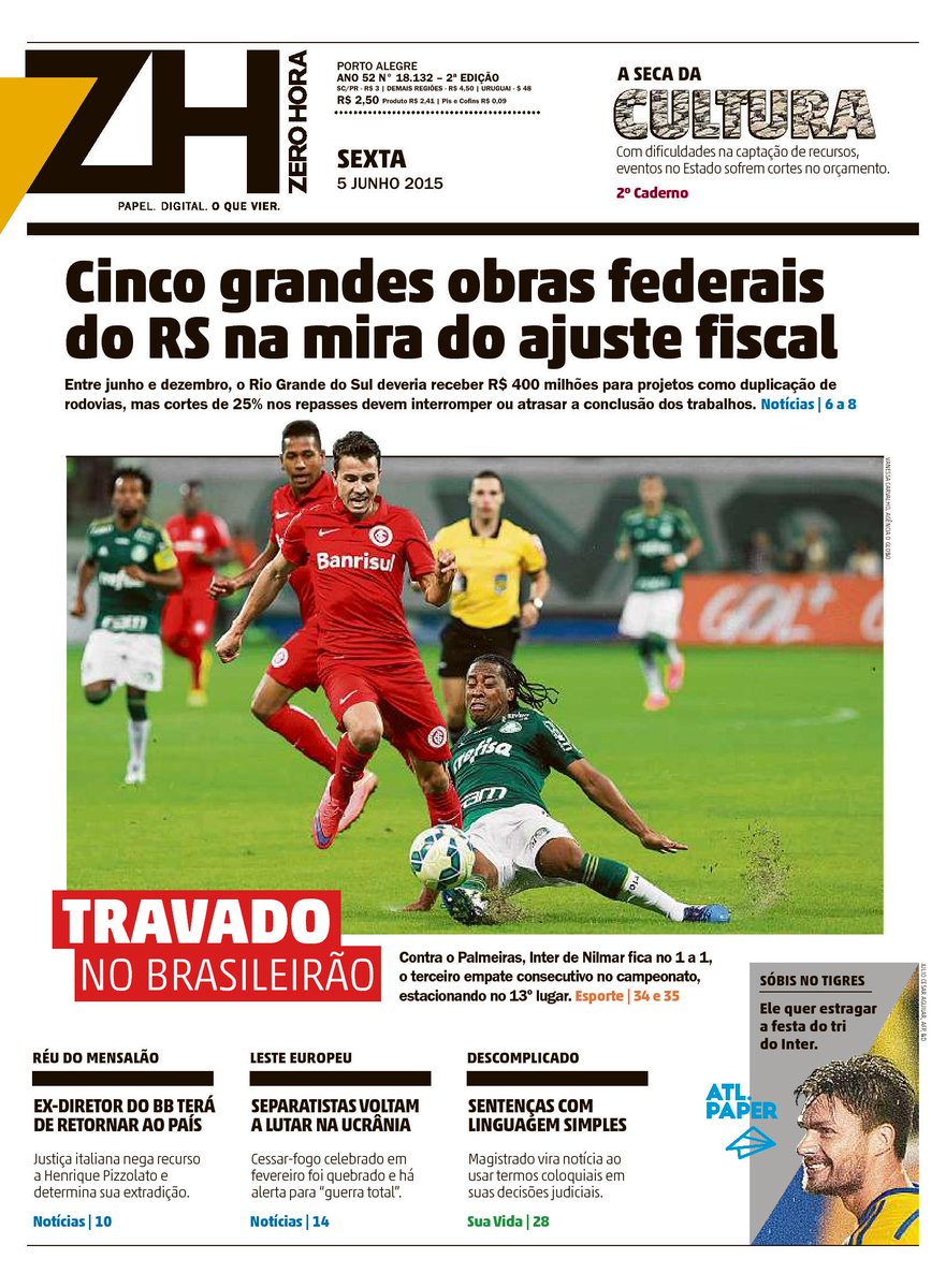 gzhdigital's tweet photo. Bom dia! Veja os destaques da ZH desta sexta
#HojeemZH #capaZH http://t.co/F2gMKshZsu