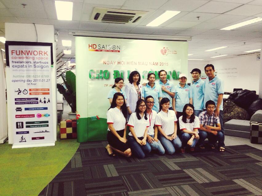 funwork_hcm's tweet photo. Blood Donation Campaign this morning. Thanks for all coming today!
#blood #donate #campaign #coworking #hochiminh http://t.co/ze2rxh0e3u
