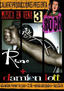 En la @salamatisse hoy MUSICA EN VENA 3, noche de rock!! con <a href="/RenoMusica/">Reno Música</a> + <a href="/DamienLott/">Damien Lott</a>, 22:30, 6/8€