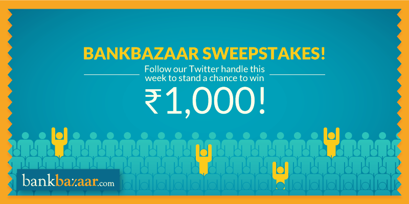 BankBazaar's tweet photo. Follow us to get lucky! We will pick one winner each from Monday through Friday! #StopApplyingStartShopping http://t.co/hiS2BlQpWN
