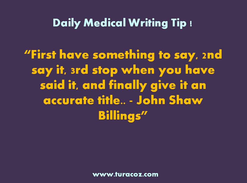 turacoz's tweet photo. #DailyMedicalWritingTip http://t.co/L30Xi0PXTN