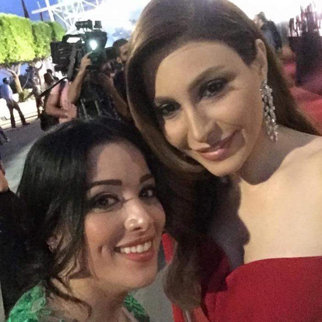 @yara_lb سيلفي يجمع ملكتنا يارا مع دانيه زرزر في حفل الموركس دور ❤️ #YaraMurexDor2015 #Murexdor2015