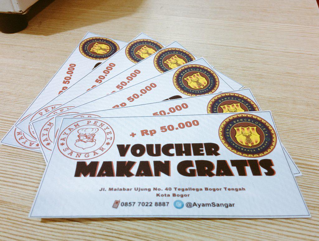 Twitter 上的 Ayam Penyet SANGAR:"Dapatkan voucher makan gratis + uang tunai dari #AyamPenyetSangar di acara nobar final UCL... http://t.co/UV3TjyfLHl" / Twitter