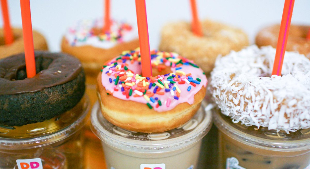 The perfect way to celebrate #NationalDonutDay. Enjoy a free donut with any beverage purchase today, 6/5!