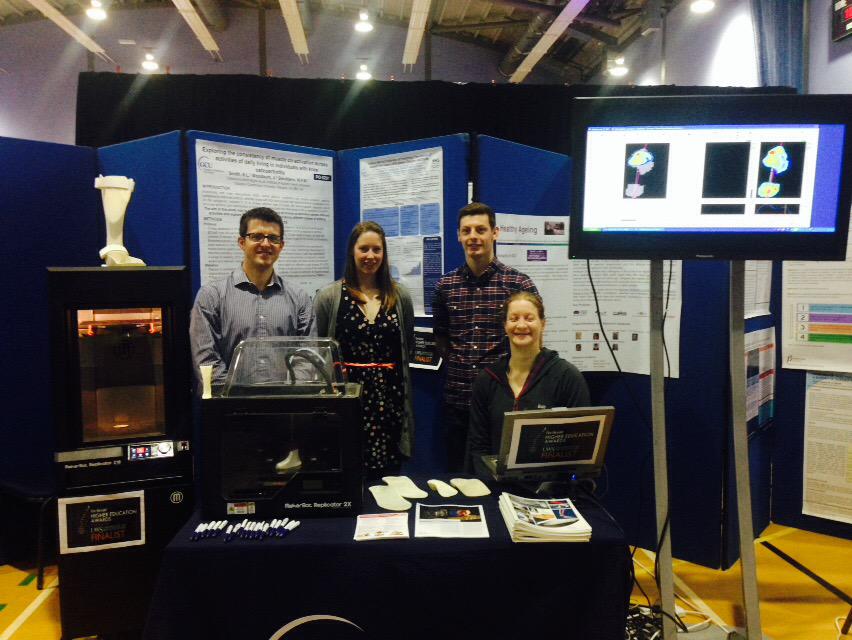 MSKhealthGCU's tweet photo. Team MSK Health all set for the #GCUResearch Day! Come see us at stand 6 to see our #3Dprinters and pressure analysis http://t.co/q0c3pS2cbG