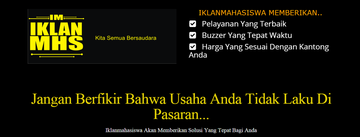 IKLANMAHASISWA tweet media