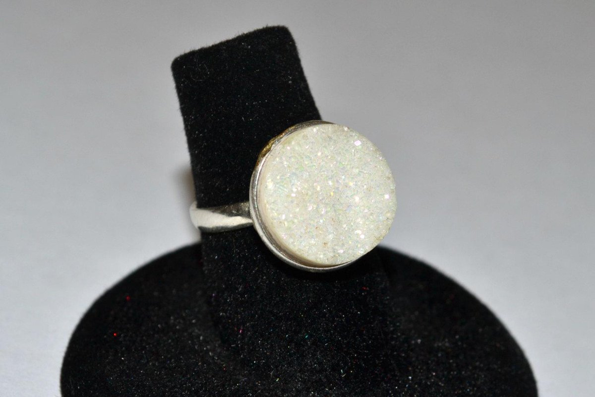 CollettCouture's tweet photo. Sterling Silver WHITE Druzy, ADJUSTABLE Round Ring - Sterling Silver… https://t.co/lLfAWARLe4 #Etsy #GemstoneJewelry http://t.co/qzA1RFhsOY