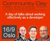 Community Day - Game of Developers den 16.sept i Oslo. En dag fullspekket av gode foredrag. bit.ly/1AOcpNe