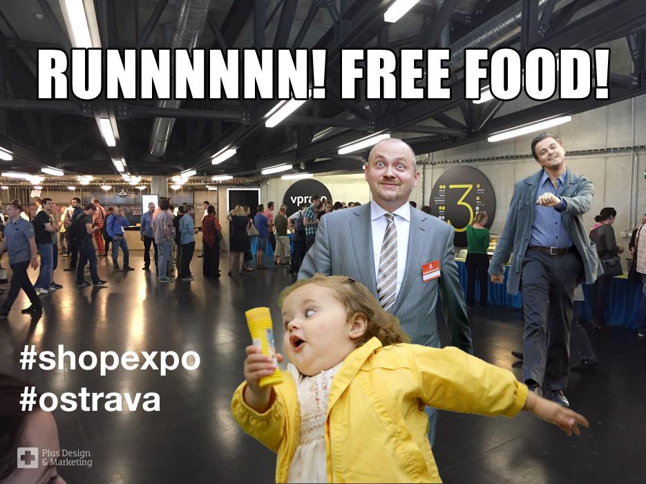 Runnnnn!!! Free food!!! :) #shopexpo #shopexpocz #spxo