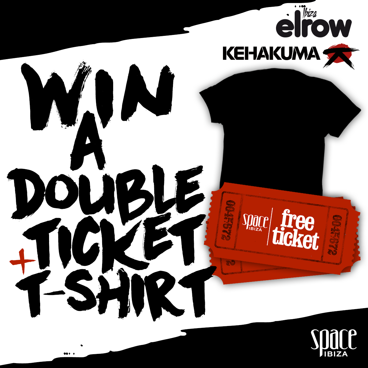 Win a double ticket +  T-shirt to go to <a href="/KEHAKUMAtw/">Kehakuma</a> / <a href="/elrowibiza/">ElRow ibiza</a> Opening Party. Check it on goo.gl/5Oefbr
