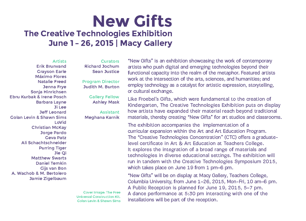 seanjustice's tweet photo. Let us begin instead with holding technology as a gesture. #MaterialLearning #NewGifts @TeachersCollege #ctcart http://t.co/m8aiBDu3CB