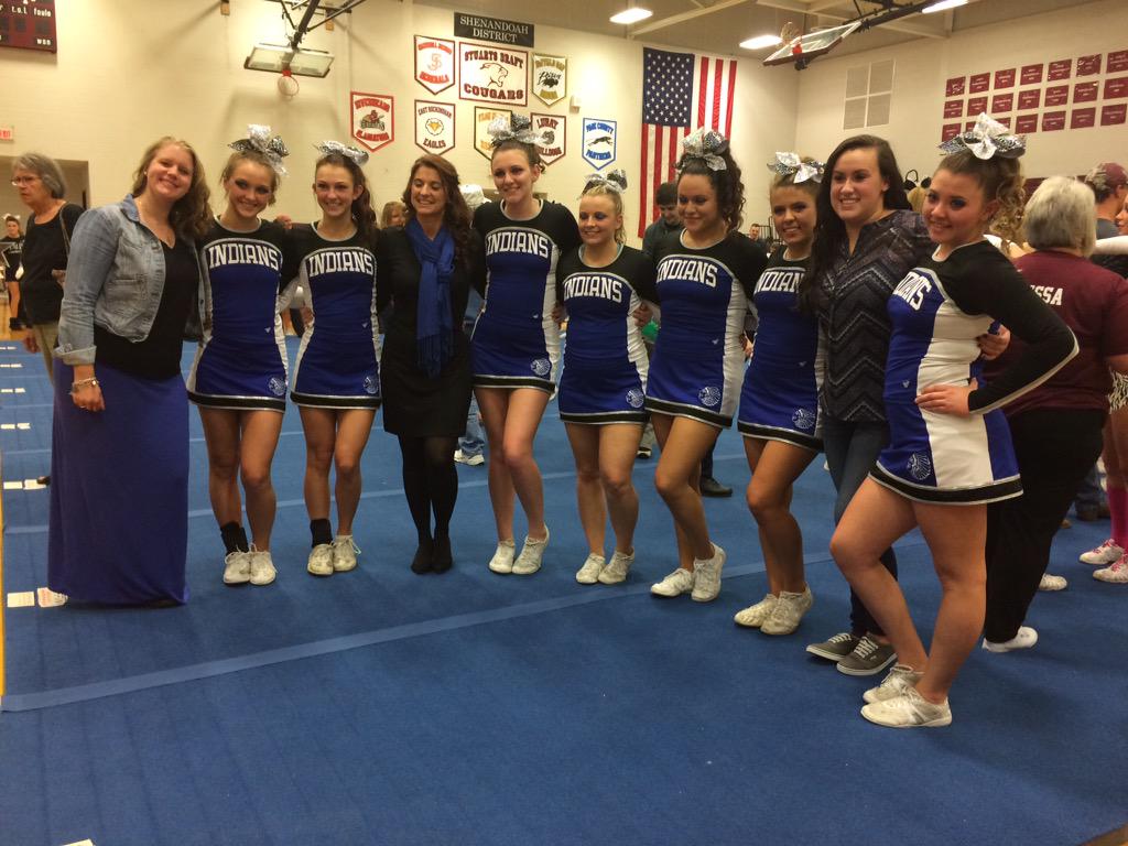 We miss you already cheer seniors. We are so incredibly proud of you! 💙💙💙 #indianpride