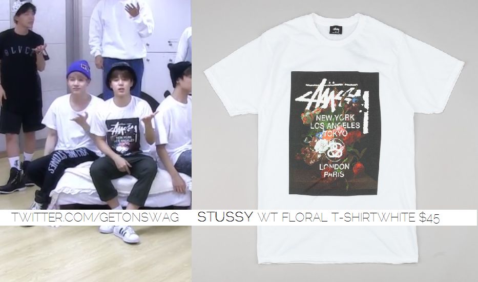 Jimin Stussy WT Floral T-Shirt 