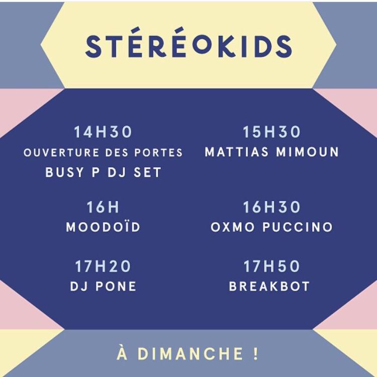 stereokids_live's tweet photo. À dimanche! #stereokids @oxmopuccino @Moodoidmusic @breakbot @djpone1 @edbangerrecords http://t.co/xbhmn9r40K