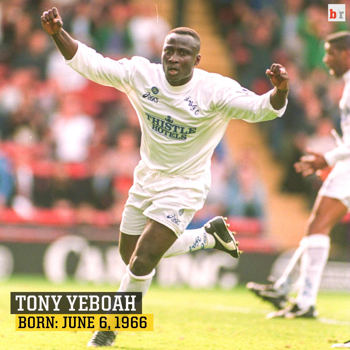 brfootball's tweet photo. Happy 49th birthday to #LUFC legend and goal-of-the-month hero Tony Yeboah http://t.co/cNdGXPMy0l