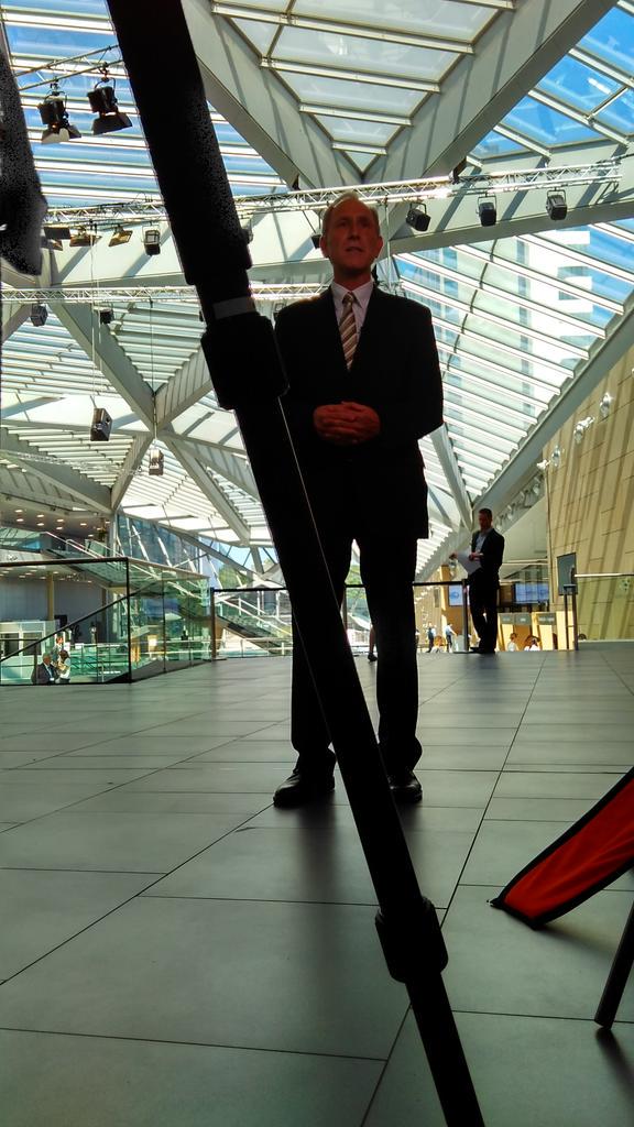 Joseph Alcamo says: "Climate Change is happing. The 2° goal just protects us from the worst." #sb42 <a href="/UNFCCC/">UN Climate Change</a>