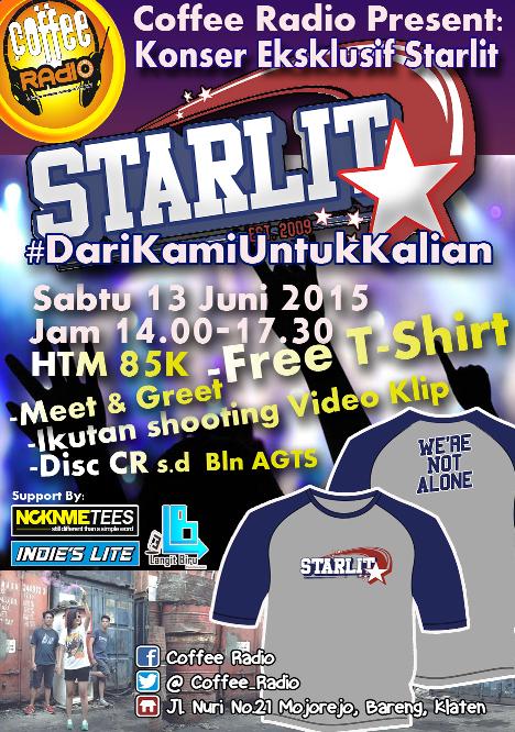 Coffee_Radio's tweet image. Acr Keren @Coffee_Radio : Konser Ekslusif @starlitpoppunk Hanya Utk 50 Penonton saja  @HelloHatersID @triana_nanaaa