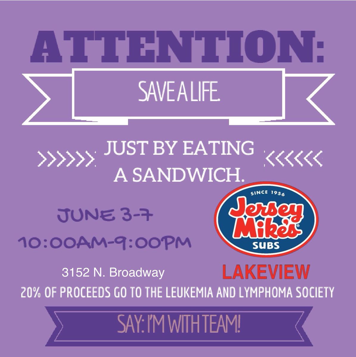 JMLakeview's tweet image. Fundraising @teamintraining through the weekend!