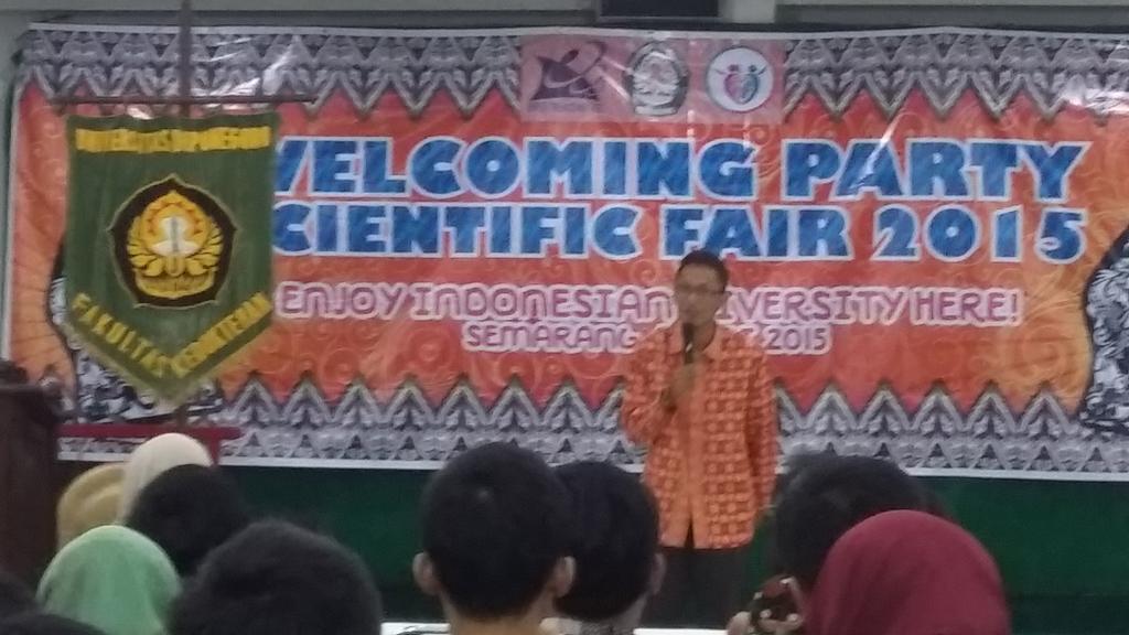 Sambutan ketiga oleh ketua BEM FK UNDIP "Radiyan Meidhiyanto" #sfundip2015