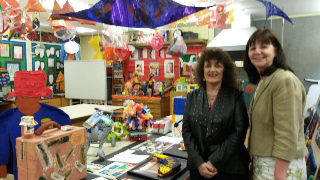 Lesley Griffiths on Twitter "Great visit to St Christopher's School in Wrexham fantastic art