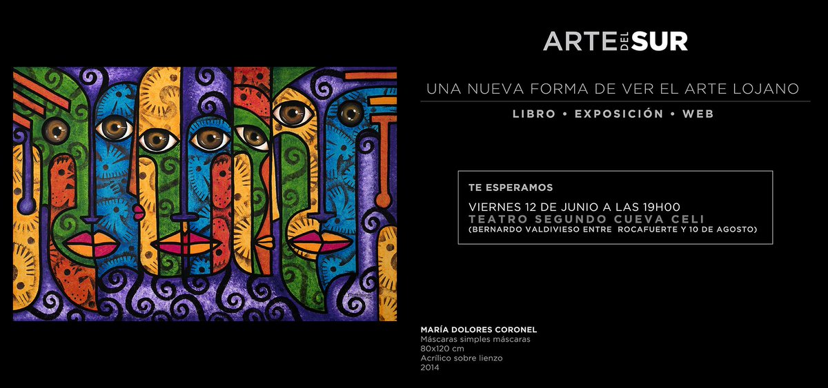 #Loja #ecuador #arte #pintura #ArtedelSur #ArtedelSurEC #cultura facebook.com/proyectoartede…
Todos invitados 12 de junio