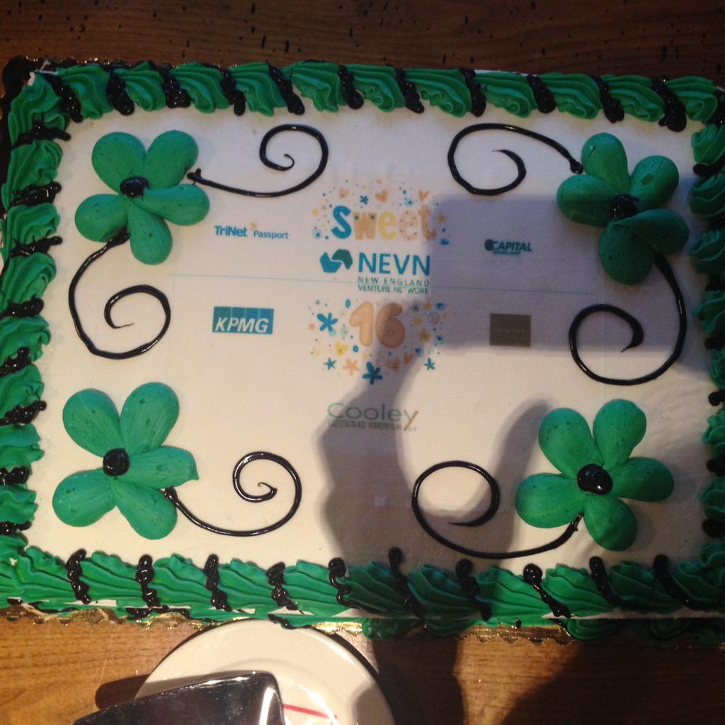 NEVNBoston's tweet photo. 🎂time! ❤️our sponsors @TriNet @JonTriNetBoston @Square1Bank Square1Bank @KPMG @CooleyLLP +capital advisors! #vc #nevn http://t.co/N3FcPVSFMk
