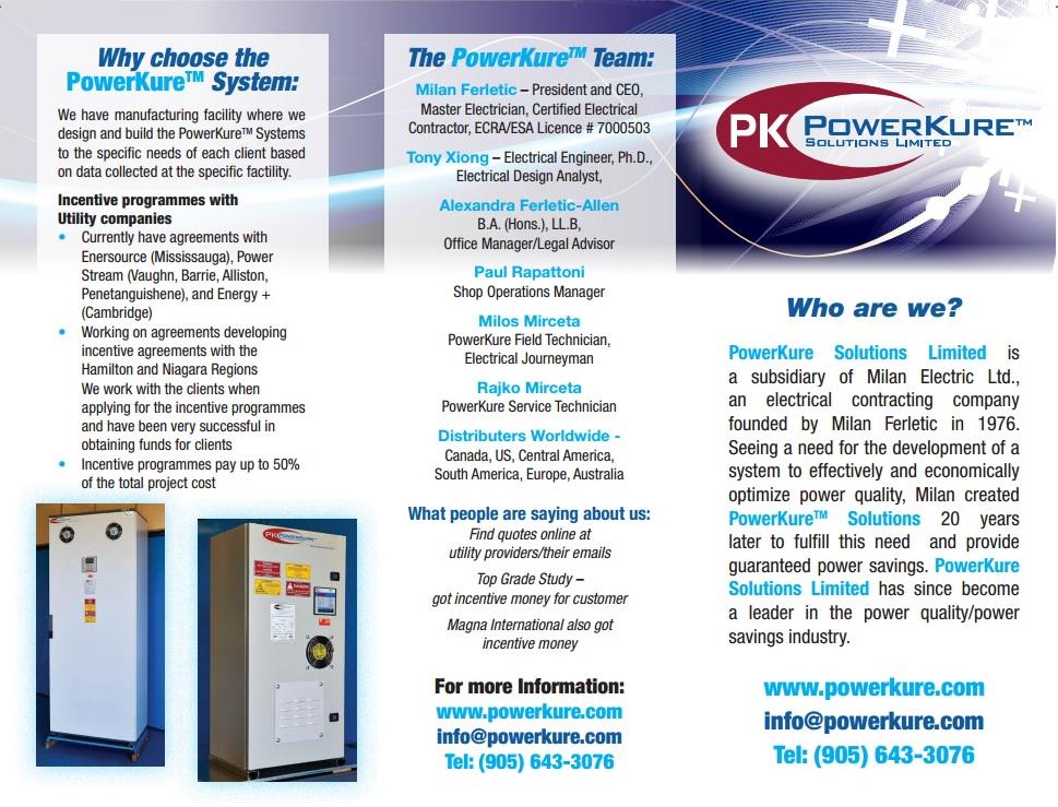 OptimiSense's tweet image. PowerKure is a custom engineered solution designed to minimize and eliminate the power quality problems at a facility