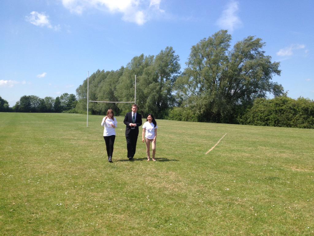 weaver_steph's tweet photo. He may have bowled badly on this playing field in the past, but @VotePursglove is back to stop it being sold off http://t.co/sQd92abVVo