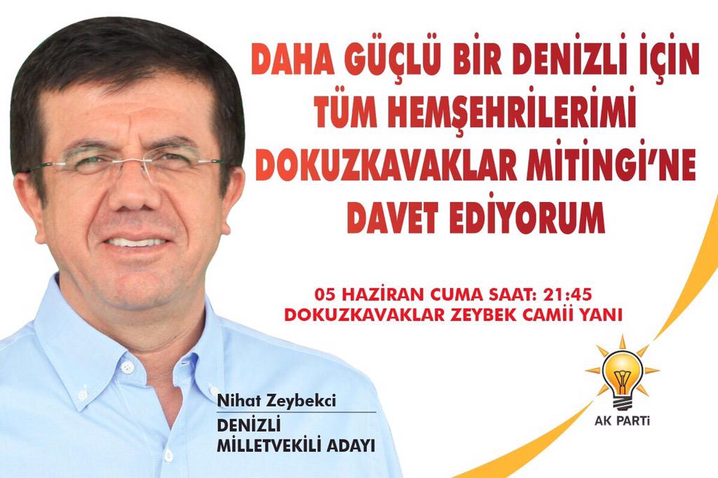 Final mitingimiz Dokuzkavaklar mitingine tüm hemşehrilerimi bekliyorum #haydidenizli #OnlarKonusurAkPartiYapar