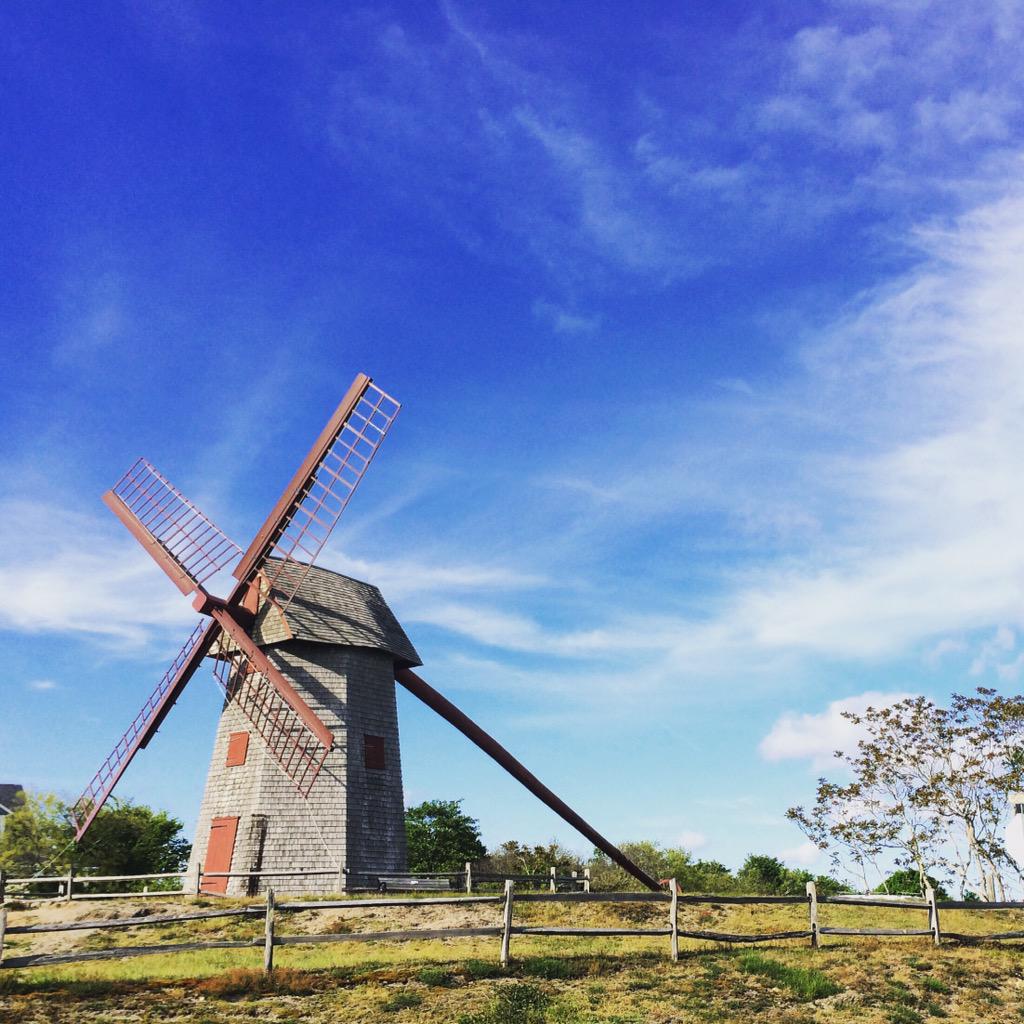 ackhistory's tweet photo. The vanes are up at the Old Mill! Summer really is coming! Remember, historic sites are FREE Sat & Sun #ackpresmonth http://t.co/iEv8NgHSXG