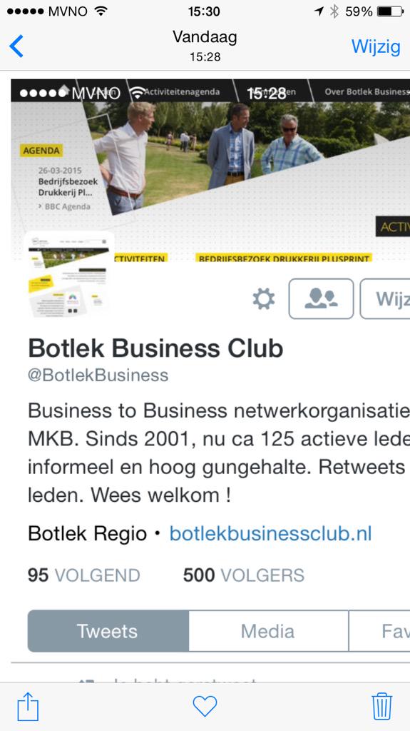 BotlekBusiness's tweet photo. Zo op de valreep deze wk goed nieuws van t @BotlekBusiness Club Twitterfront: nu 500 volgers, @veams24 als 500ste ! http://t.co/cTy3cDsdqJ