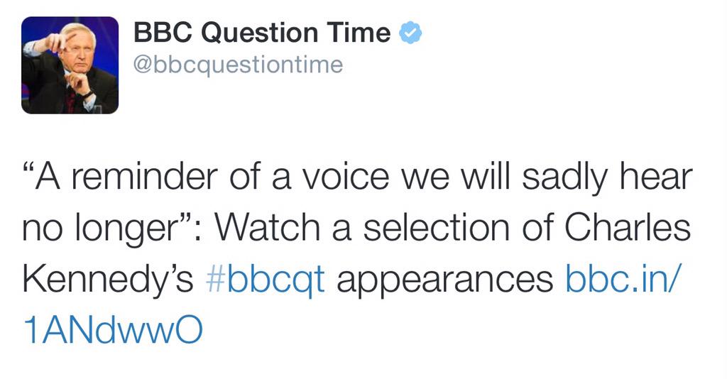 BBC Question Time tweet media
