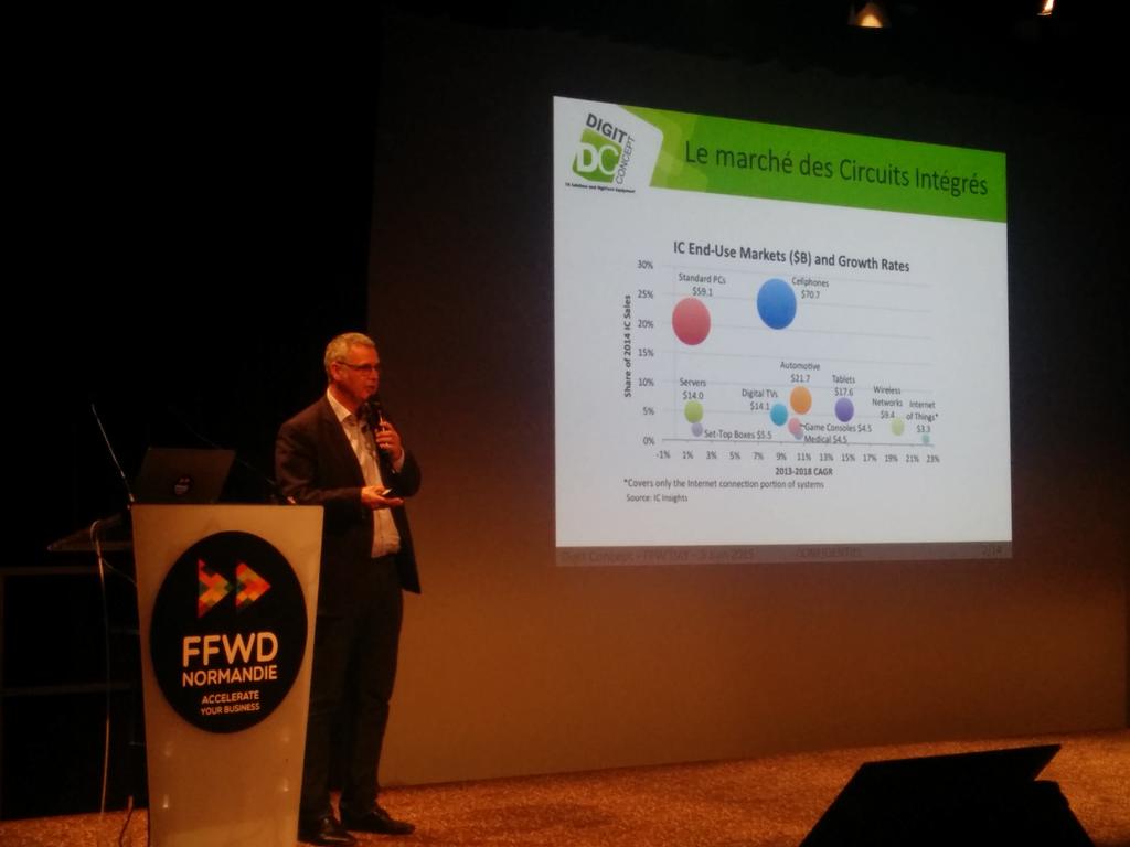 ADNormandie's tweet photo. [#FFWDay] Dernier #pitch de l'après-m avec #DigitConcept : #Circuits et #Composants électroniques #FFWDNormandie http://t.co/JXNlofw079