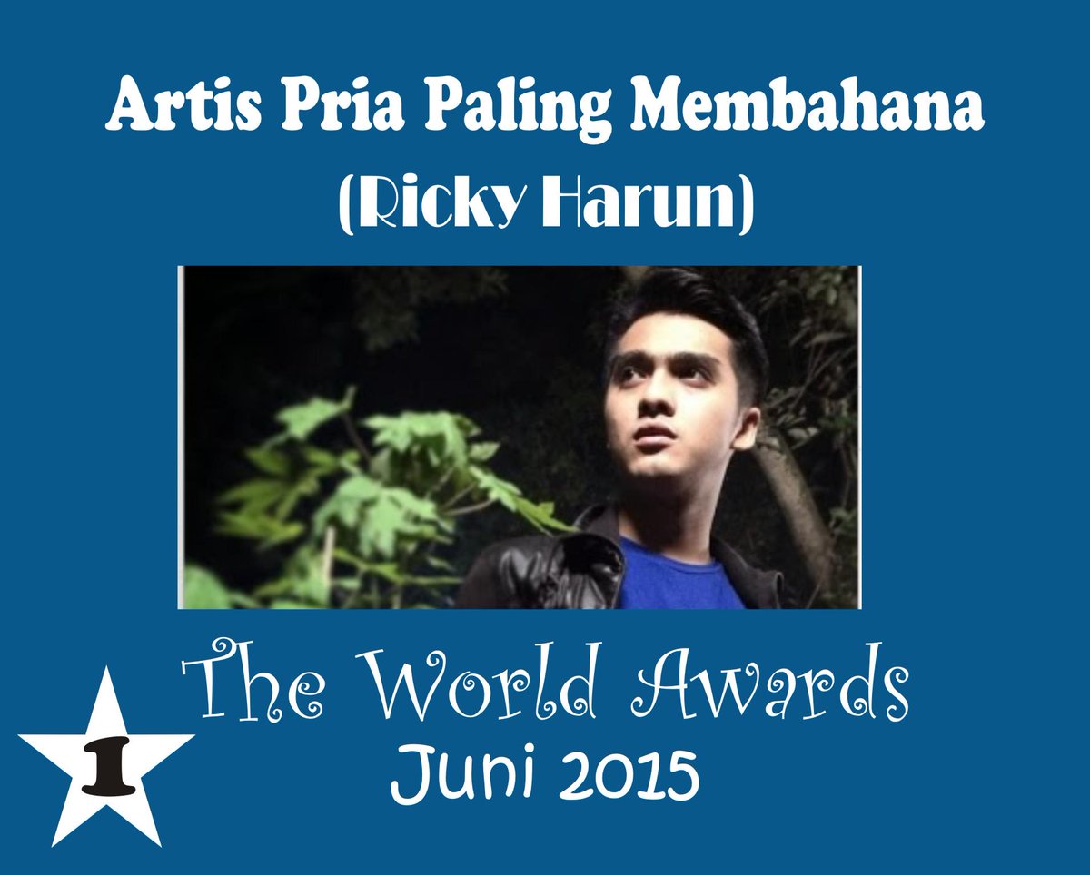 Vote <a href="/RickyHarun45MF/">Ricky Harun</a> Sebagai "Artis Pria Paling Membahana" The World Awards Juni 2015.