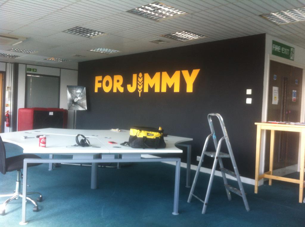 SorrelleMorris's tweet photo. It's all go at @forjimmyHQ even on a Friday! Well done @tommymizen it looks AWESOME! http://t.co/7HtGbHfW9F