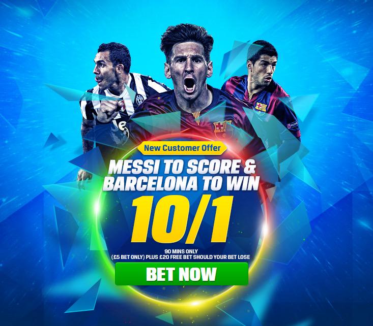 FreeBetBonuses's tweet photo. New Coral Accounts:

⚽️️MESSI to score and BARCA to win 10/1!!⚽️

+£25 free bet if it loses

👉http://t.co/17k0WPOfwM👈 http://t.co/FIE2d3MGDH