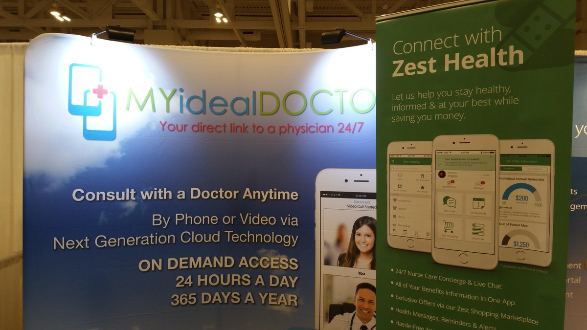 ZestHealth's tweet photo. Cheers to the #healthcare innovators we've met at #AHIP2015! Many thanks to our partner, @MyidealDoctor. #Healthtech http://t.co/fs27OHzqIE